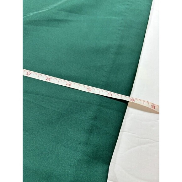 MNG Mango Slip Dress Hunter Green Size Small Ruffle Shoulder Satin Effect Mini - Picture 6 of 10